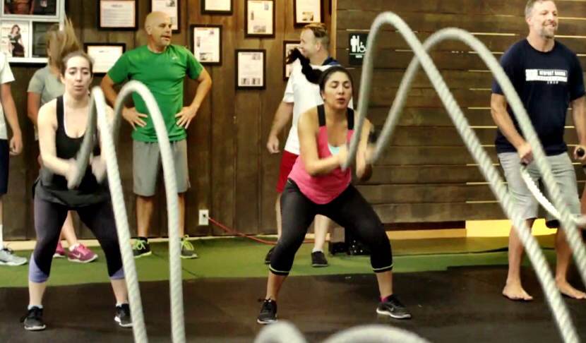 battling ropes workout for women