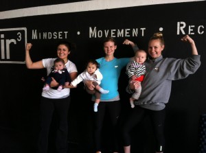 mommies at our boot camp fitness class